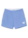 C.p. Company Eco-chrome R Logo Swim Shorts In Blue