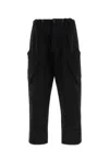 C.p. Company C.p.company Black Cotton Cargo Pant In Black