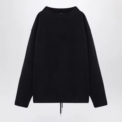 C.P. COMPANY C.P.COMPANY  BLACK COTTON SWEATER