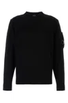 C.p. Company C.p.company Black Cotton Sweater In Black