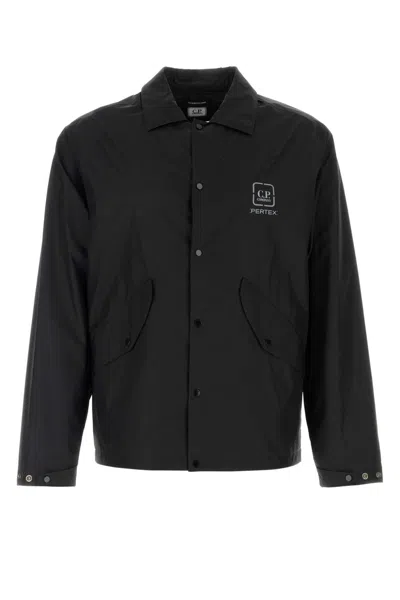 C.p. Company C.p.company Black Nylon Jacket In Green