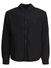 C.p. Company C.p.company Black Polyamide Coat In Black