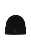 C.p. Company C.p.company Black Wool Hat In Black