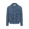 C.p. Company C.p.company Blue Medium Cotton Jacket In Blue