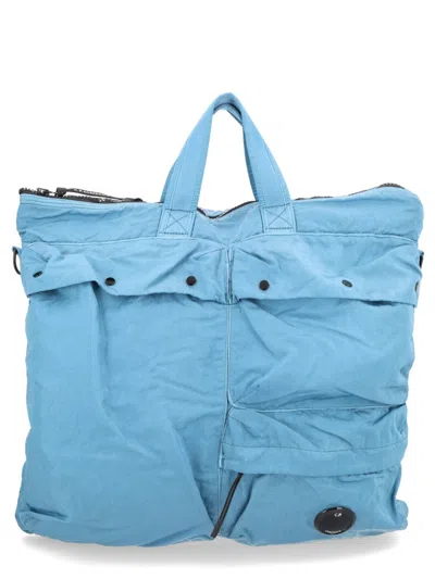 C.P. COMPANY C.P.COMPANY BLUE POLYAMIDE SHOULDER BAG