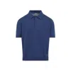 C.p. Company C.p.company Buttoned Knit Polo In Blue