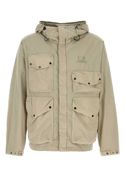 C.p. Company C.p.company Cappuccino Nylon Goggle Jacket