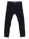 C.p. Company Streamlined Black Cargo Pants With Functional Pockets And Logo Detail In Black