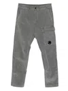 C.p. Company Pocket-detail Cargo Trousers In Gray