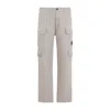C.p. Company Relaxed Fit Cargo Trousers With Multiple Pockets In Gray