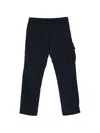 C.p. Company C.p.company Total Eclipse Blue Cotton Cargo Pants In Black