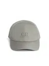 C.p. Company C.p.company Chrome-r Goggle Logo Baseball Cap In Gray