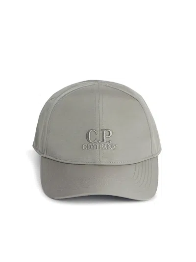 C.p. Company C.p.company Chrome-r Goggle Logo Baseball Cap In Gray