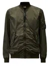 C.p. Company Lens-detail Bomber Jacket In Green