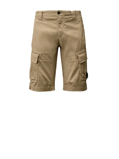 C.p. Company C.p.company Comfortable Stretch Cotton Shorts In Brown