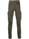 C.p. Company Cargo Stretch-cotton Trousers With Multiple Pockets