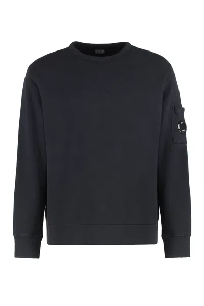 C.p. Company C.p.company Cotton Crew-neck Sweatshirt In Blue