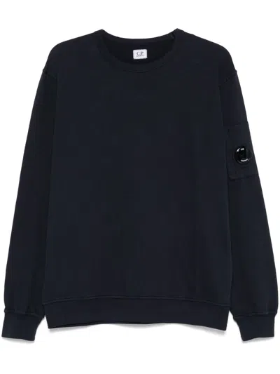 C.p. Company C.p.company Cotton Crewneck Sweatshirt In Blue
