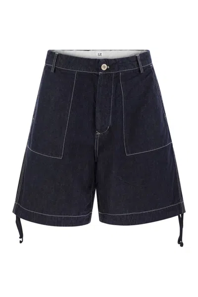 C.P. COMPANY C.P.COMPANY COTTON DENIM SHORTS