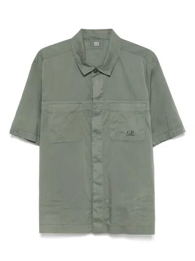 C.p. Company C.p.company Cotton Shirt In Green
