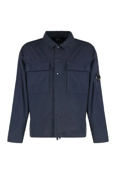 C.p. Company C.p.company Cotton Shirt In Blue