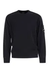C.p. Company C.p.company Men Felted Wool And Cotton Sweater In Black
