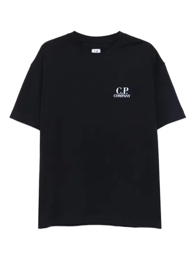C.P. COMPANY C.P.COMPANY COTTON T-SHIRT WITH LOGO PRINT