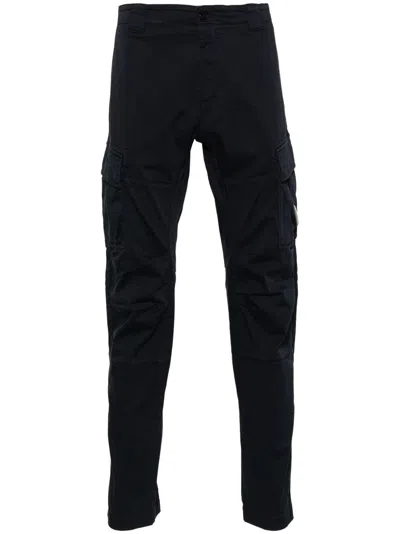 C.p. Company C.p.company  Lens-detail Cargo Trousers In Black