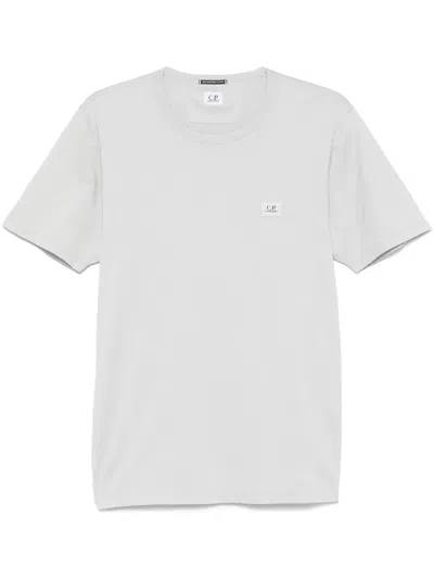 C.p. Company C.p.company  Logo-patch T-shirt In Gray