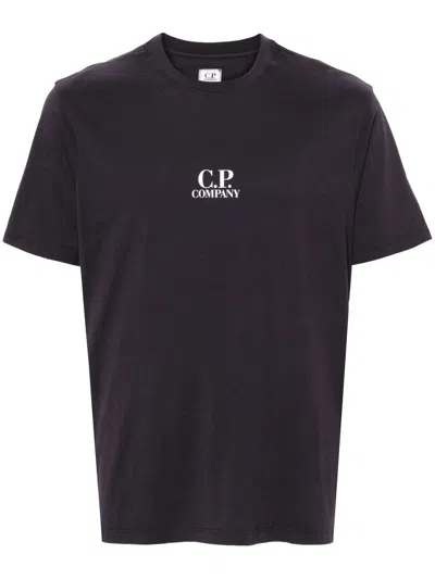 C.p. Company C.p.company Cp Company Logo-print T-shirt In Purple