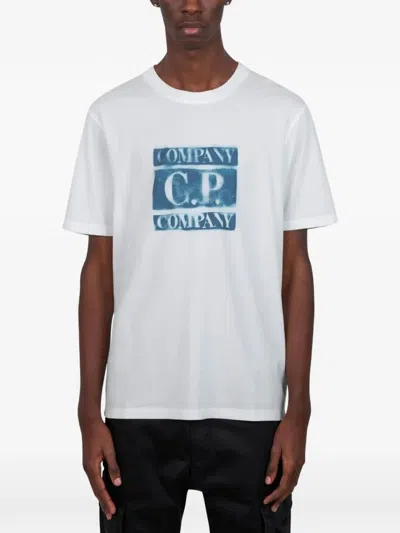 C.p. Company C.p.company  Logo-detail Short-sleeve T-shirt In White