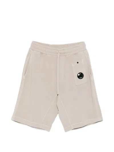 C.p. Company C.p.company C.p Company Logo-detail Track Shorts In Brown