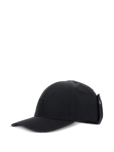 C.p. Company C.p.company  Logo-embroidery Baseball Cap In Black