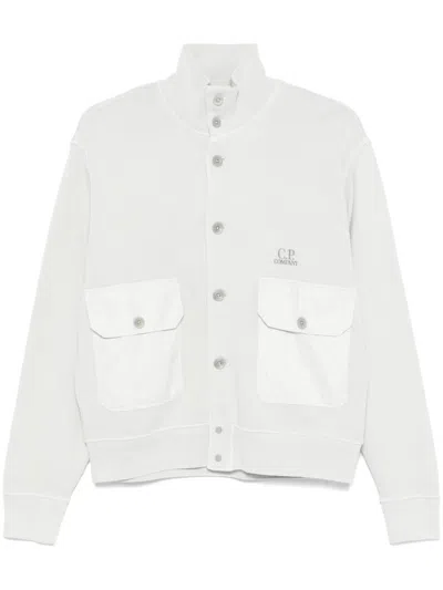 C.p. Company C.p.company Diagonal Fleece Cotton Sweatshirt In Grey