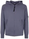 C.p. Company C.p.company Diagonal Raised Fleece Full Zip Hooded Sweatshirt