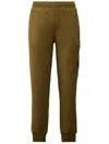 C.p. Company C.p.company Diagonal Raised Fleece Lens Sweatpants In Green