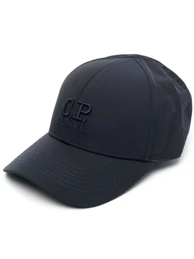 C.p. Company C.p.company Embroidered Logo Cap In Black