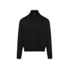 C.p. Company C.p.company Full Button Sweatshirt In Black