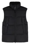 C.p. Company C.p.company Full Zip Down Vest In Black