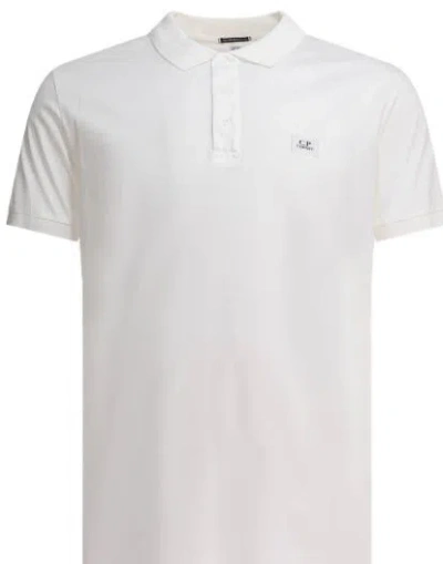 C.P. COMPANY C.P.COMPANY GAUZE WHITE T-SHIRTS AND POLOS