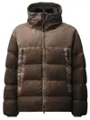 C.p. Company C.p.company Goggle-detail Quilted Medium Jacket In Brown
