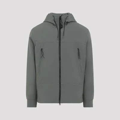 C.P. COMPANY C.P.COMPANY GREEN SHELL-R GOGGLE POLYESTER JACKET