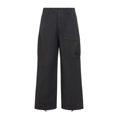 C.P. COMPANY C.P.COMPANY GREY MICRO-REPS BOXY COTTON CARGO PANTS