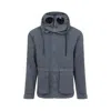 C.p. Company C.p.company Wax Explorer Jacket With Goggle Details In Gray