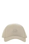 C.p. Company Mens Vintage Khaki Logo-embroidered Cotton Gabardine Baseball Cap In Neutral