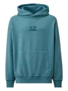 C.p. Company C.p.company Hoodie With Embroidered Logo In Green