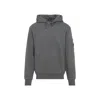 C.p. Company C.p.company Hoodie With Lens Detail In Gray