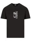 C.p. Company C.p.company Jersey Logo T-shirt In Black