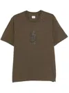 C.p. Company C.p.company Jersey Logo T-shirt In Brown