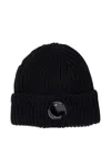 C.p. Company C.p.company Knit Wool Cap In Black